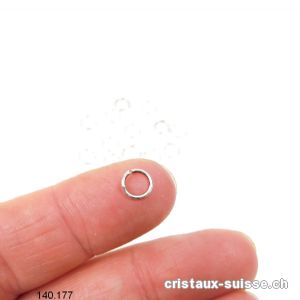 Anneau ouvert 6 mm x 0,8 mm en argent 925