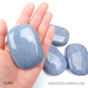 Quartz bleu, galet env. 7 x 5 cm