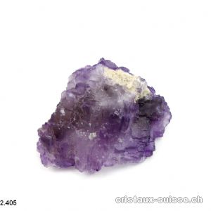 Fluorite - fluorine - violette. Pièce unique