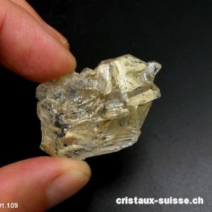 Quartz fenêtre, Suisse - Valais 3,7 x 2,4 x 1,3 cm. Pièce unique