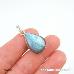 Pendentif Labradorite en argent 925. Pièce unique