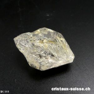 Quartz fenêtre biterminé, Suisse - Valais. 2,6 x 1,9 x 1,2 cm. Pièce unique