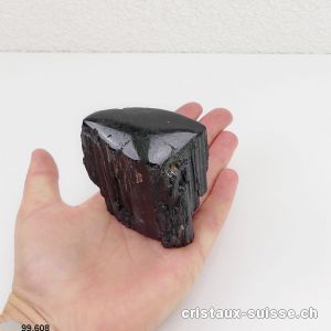 Tourmaline noire brute, dessus poli. Pièce unique 263 grammes