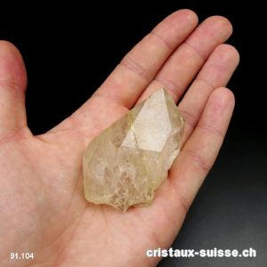 Quartz pointe brute de Suisse - Valais. Pièce unique