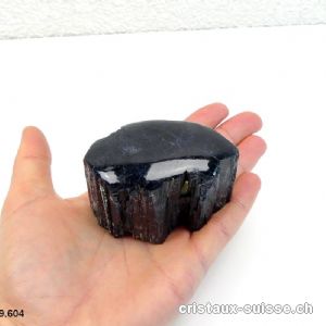 Tourmaline noire brute, dessus poli. Pièce unique 270 grammes