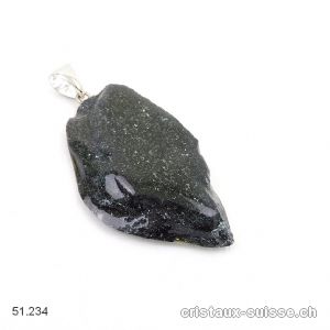 Pendentif Specularite des USA et boucle argent rhodié. Pièce unique