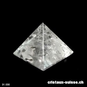 Pyramide Cristal de Roche, base 4,7 cm. Pièce unique