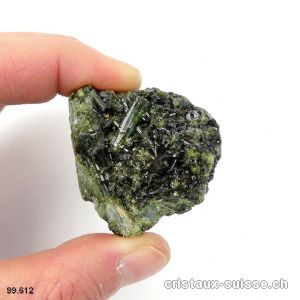 Tourmaline verte cristallisée. Pièce unique