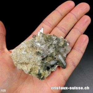 Quartz de Suisse avec chlorite. Pièce unique