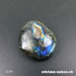 Coeur Labradorite 3 x 2,6 x 1,1 cm. Pièce unique