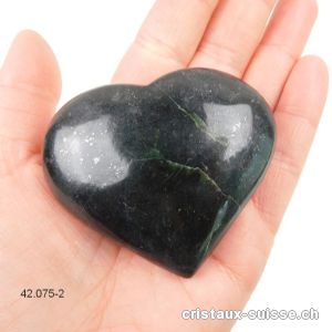 Coeur Néphrite Jade d'Afghanistan 6,6 x 5,8 x 2,6 cm. Pièce unique