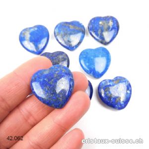 Coeur Lapis-Lazuli 2,5 cm, plat