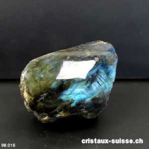 Labradorite brute 1 face polie. Pièce unique 394 grammes