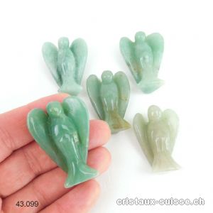 Ange Aventurine verte 3,7 - 3,9 cm. Offre Spéciale