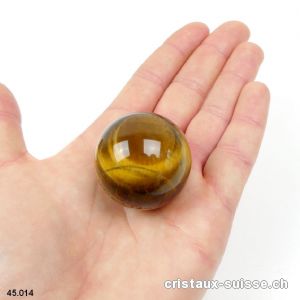 Boule Oeil de Tigre 3,4 cm. Pièce unique 55 grammes