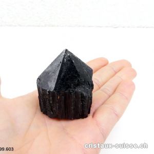 Tourmaline noire pointe polie. Pièce unique.