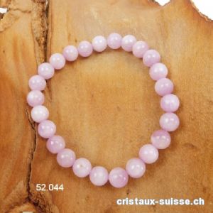 Bracelet Kunzite 8 mm / 18 cm. Qual. A