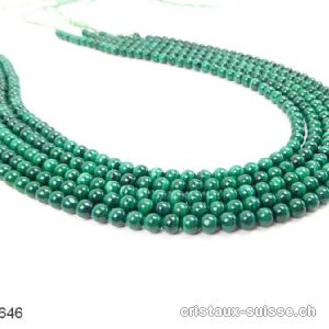 Rang Malachite 5 mm / 39 - 40 cm, env. 76 boules