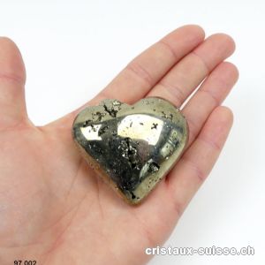 Coeur Pyrite du Pérou. Pièce unique 124 grammes