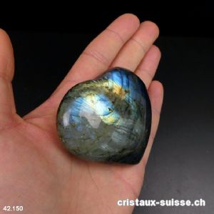 Coeur Labradorite. Pièce unique 127 grammes