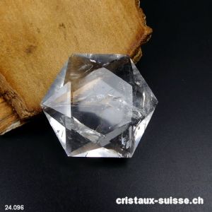 Sceau de Salomon Cristal de Roche, diagonale 4,6 cm. Pièce unique