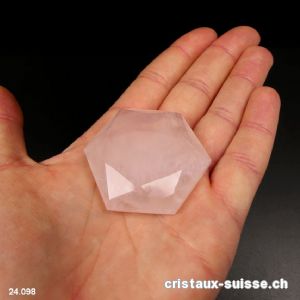 Sceau de Salomon Quartz Rose clair. Pièce unique 34 grammes