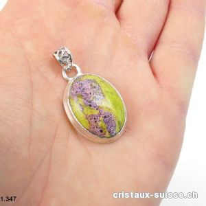 Pendentif Atlantisite en argent 925. Pièce unique