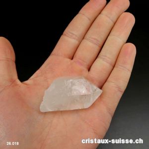 Cristal de roche pointe brute 4,8 cm. Pièce unique 34 grammes