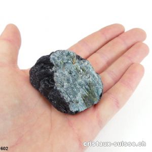 Tourmaline noire, bleue - indigolite et verte cristallisée. Pièce unique