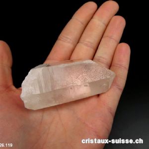 Cristal de roche pointe brute 6,6 cm. Pièce unique