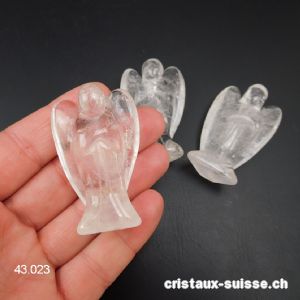 Ange Cristal de Roche 3,8 - 4 x 2,5 cm. OFFRE SPECIALE