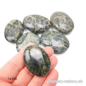 Eldarite - Rhyolite Kamamba anti-stress arrondie 4 - 4,5 x 2,5 - 3 cm. OFFRE SPECIALE