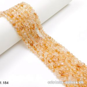 Rang Citrine 6 - 6,8 mm / 38,5 cm, env. 60 boules