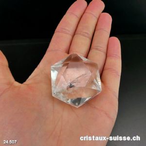 Sceau de Salomon Cristal de Roche, diagonale 4,2 cm. Pièce unique