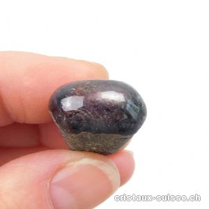 Saphir brut - Corindon noir-violet 3 cm. Pièce unique