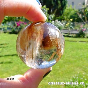 Boule Cristal Lodolite  Ø 4,2 cm. Pièce unique 104 grammes