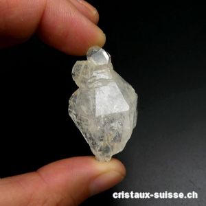 Quartz Elestial pointe brute de Suisse - Valais. Pièce unique