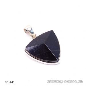 Pendentif Tourmaline noire du Brésil en argent 925. Pièce unique