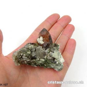 Quartz fumé des Alpes Suisse. Pièce unique