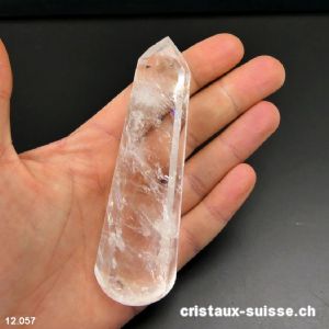 Bâton hexagonal Cristal de Roche 10,2 x 3 cm. Pièce unique