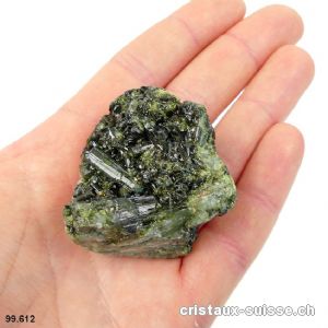 Tourmaline verte cristallisée. Pièce unique