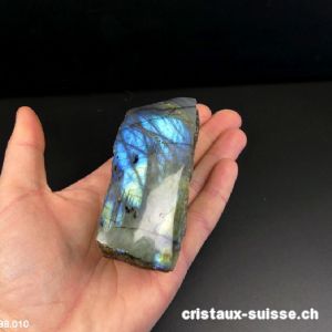 Labradorite brute 1 face polie. Pièce unique 256 grammes