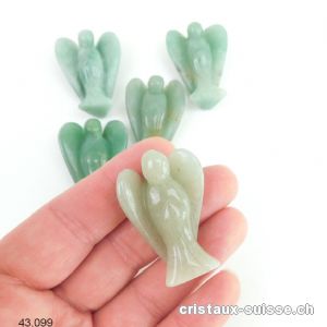 Ange Aventurine verte 3,7 - 3,9 cm. Offre Spéciale