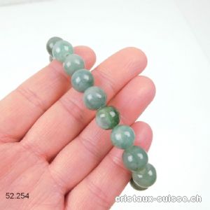 Bracelet Jadéite - Jade noble 10 mm / 18 cm. Pièce unique