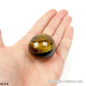 Boule Oeil de Tigre 3,4 cm. Pièce unique 55 grammes