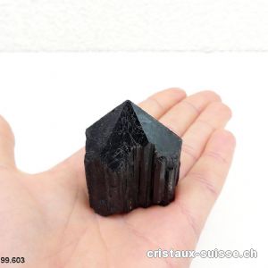 Tourmaline noire pointe polie. Pièce unique.