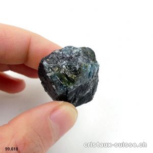 Tourmaline noire, bleue - indigolite et verte. Pièce unique