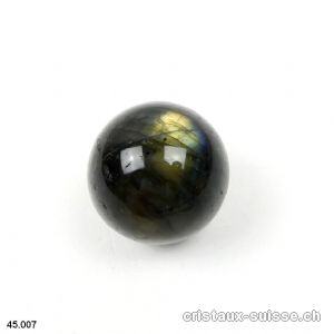 Boule Labradorite Ø 2,6 cm. Pièce unique