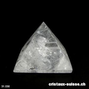 Pyramide Cristal de Roche, base 4,7 cm. Pièce unique