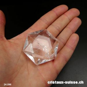 Sceau de Salomon Cristal de Roche, diagonale 4,6 cm. Pièce unique